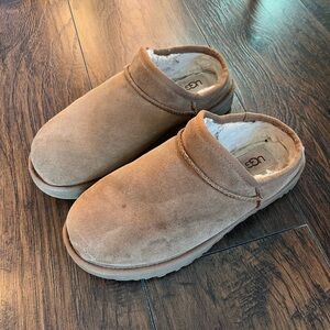 UGG Tan Suede Slip-On Shoes